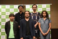 「SPAC秋→春のシーズン 2019-2020」の製作発表会の登壇者。