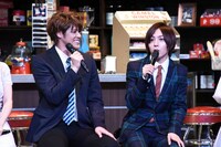 「ブロードウェイ・ミュージカル『ウエスト・サイド・ストーリー』Season1」製作発表より、左から宮野真守、蒼井翔太。