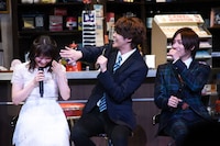 「ブロードウェイ・ミュージカル『ウエスト・サイド・ストーリー』Season1」製作発表より、左から北乃きい、宮野真守、蒼井翔太。