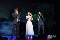 「ブロードウェイ・ミュージカル『ウエスト・サイド・ストーリー』Season1」製作発表より、左から宮野真守、笹本玲奈、蒼井翔太。