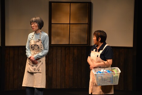 老いのプレーパーク 発表公演「老人ハイスクールDX」稽古の様子。