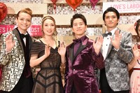 左から三浦涼介、沙央くらま、村井良大、渡辺大輔。