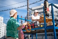 セノ派「移動祝祭商店街」ゲネプロの様子。