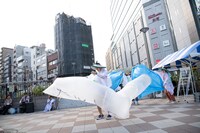 セノ派「移動祝祭商店街」ゲネプロの様子。