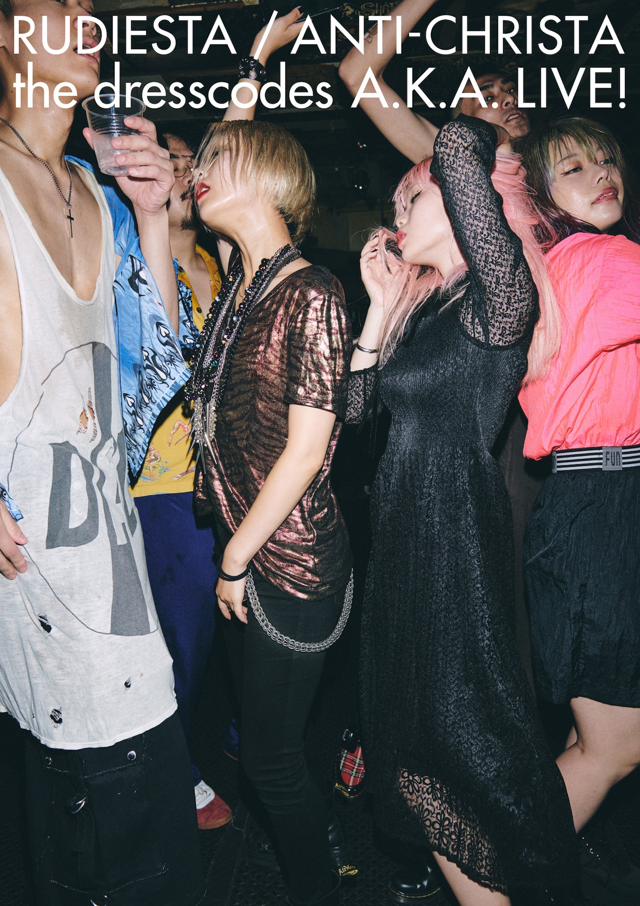 ドレスコーズ「ルーディエスタ / アンチクライスタ the dresscodes A.K.A. LIVE!」DVD盤ジャケット