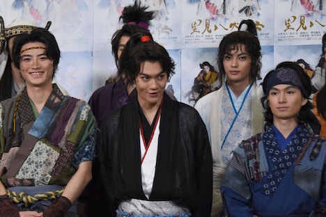 「里見八犬伝」囲みインタビューより。