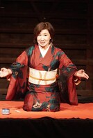 10月11日に群馬の桐生市有鄰館 味噌・醤油蔵で行われた「艶人三人会」より。駒塚由衣。