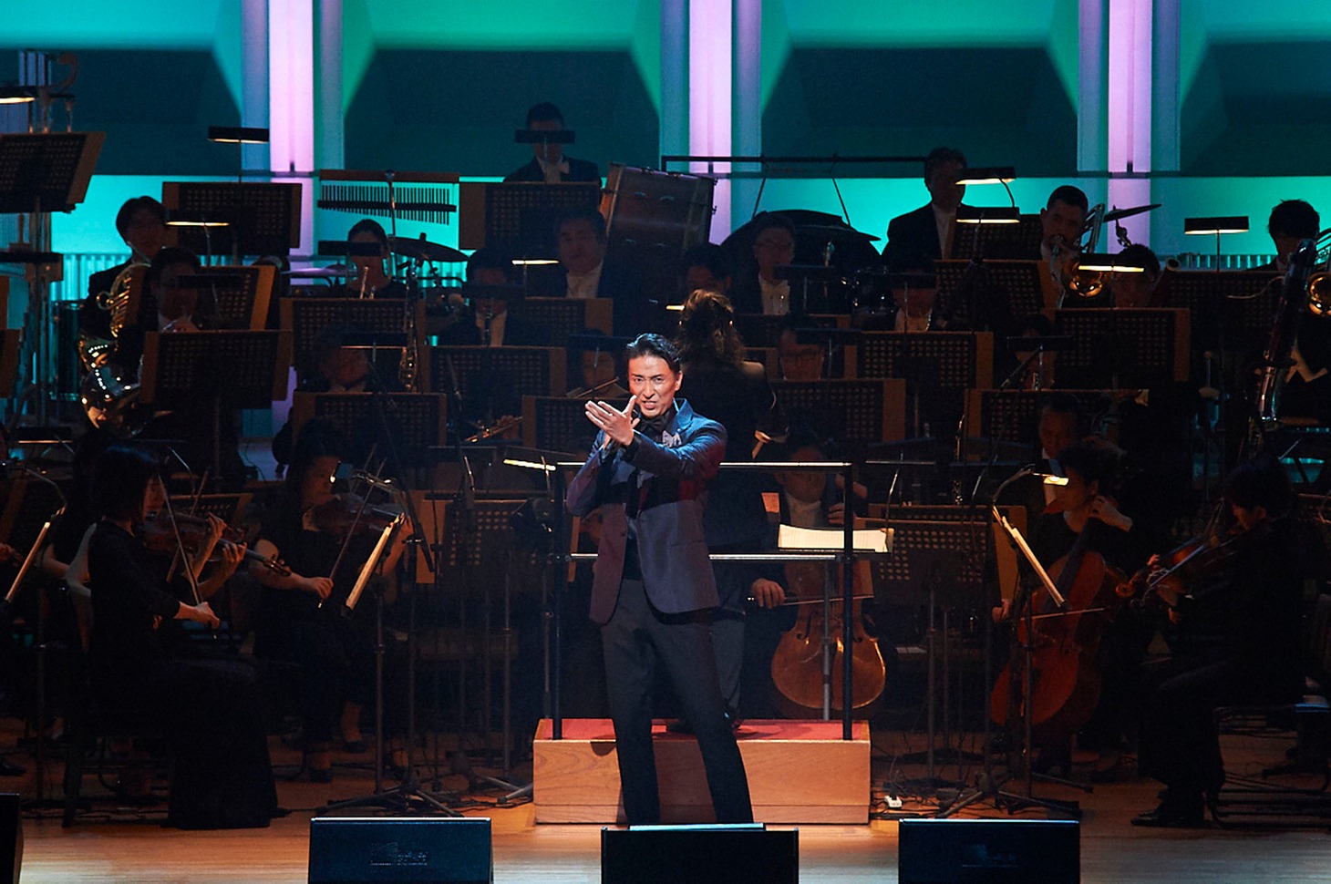 「岡幸二郎 デビュー30周年記念 ミュージカル・ガラ・コンサート」より、岡幸二郎。（撮影：はぎひさこ）