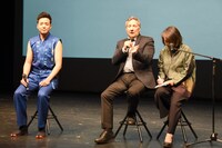 「鼓童×ロベール・ルパージュ〈NOVA〉」の製作記者発表会より。