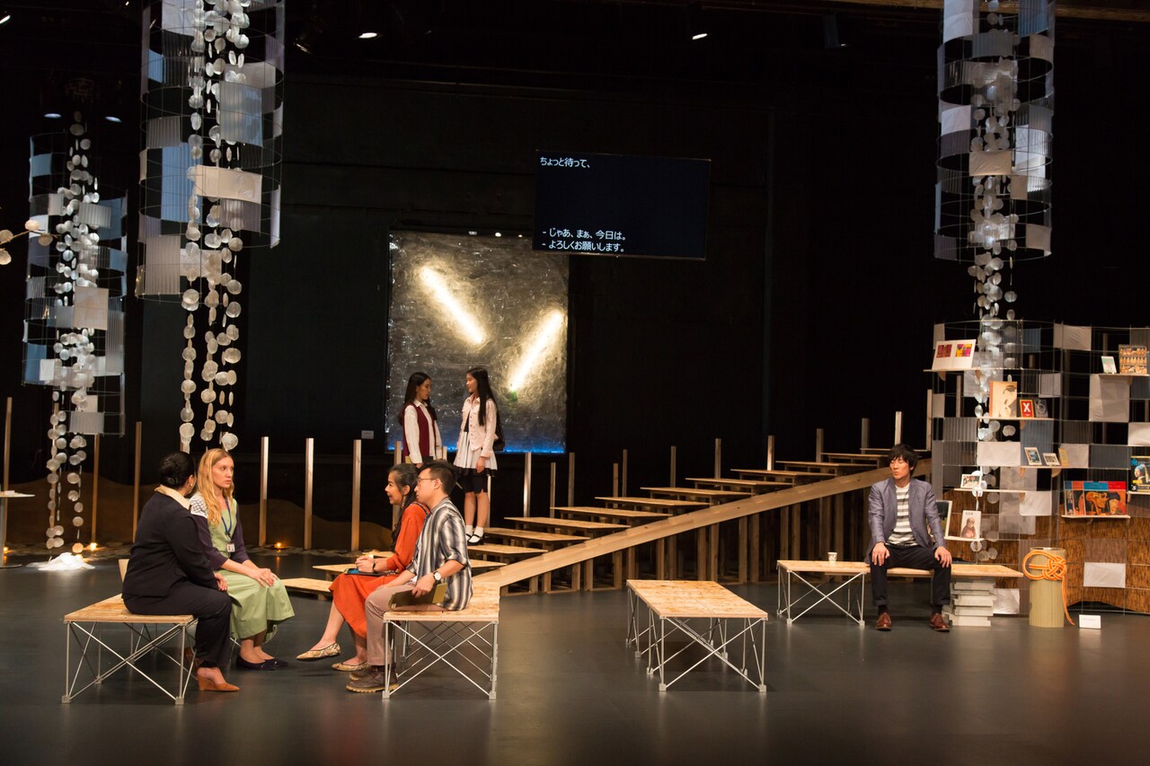 2019年9月城崎国際アートセンターでの「東京ノート・インターナショナルバージョン」より。（撮影：igaki photo studio）