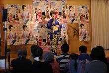 明治座「川中美幸特別公演」制作発表・CD発売記念イベントより。