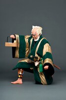 「神霊矢口渡」より、尾上松緑扮する渡し守頓兵衛。