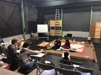 ロフト DE クリスマス 2019「おやすまなさい」稽古の様子。