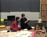 ロフト DE クリスマス 2019「おやすまなさい」稽古の様子。