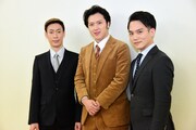 左から坂東巳之助、尾上松也、中村歌昇。