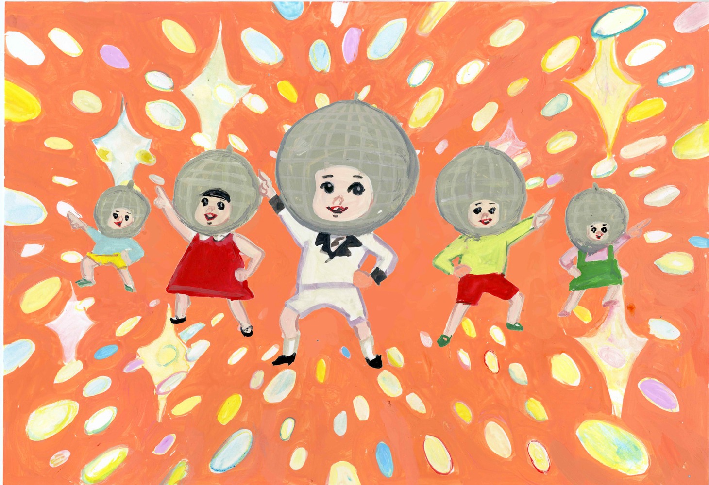 「ダンス保育園!!＆ワークショップ」ビジュアル（イラスト：五月女ケイ子）