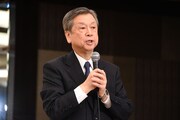 松竹の安孫子正代表取締役副社長。