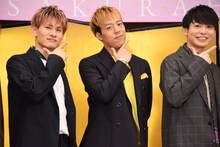 左からToyotaka（Beat Buddy Boi）、世界（EXILE / FANTASTICS from EXILE TRIBE）、川原一馬。