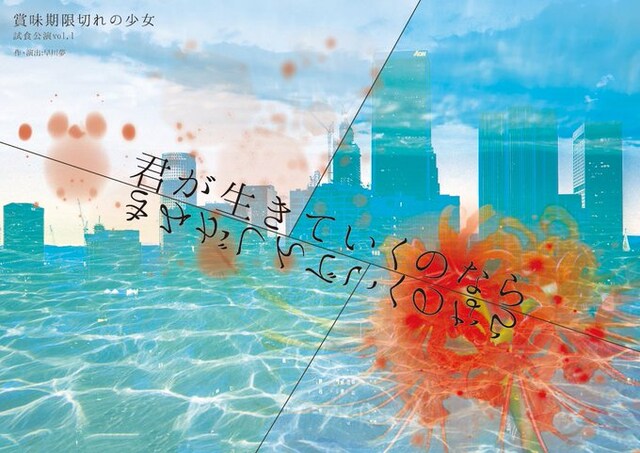 賞味期限切れの少女 試食公演vol.1「君が生きていくのなら」チラシ表