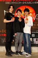 左から甲斐翔真、村井良大、高橋颯。（撮影：渡部孝弘）