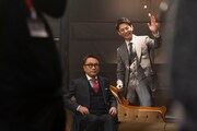 CM撮影の様子。