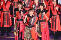 「ジャニーズ・アイランド」2020年新春記念会見より。前列左からKing & Princeの永瀬廉、平野紫耀、高橋海人。