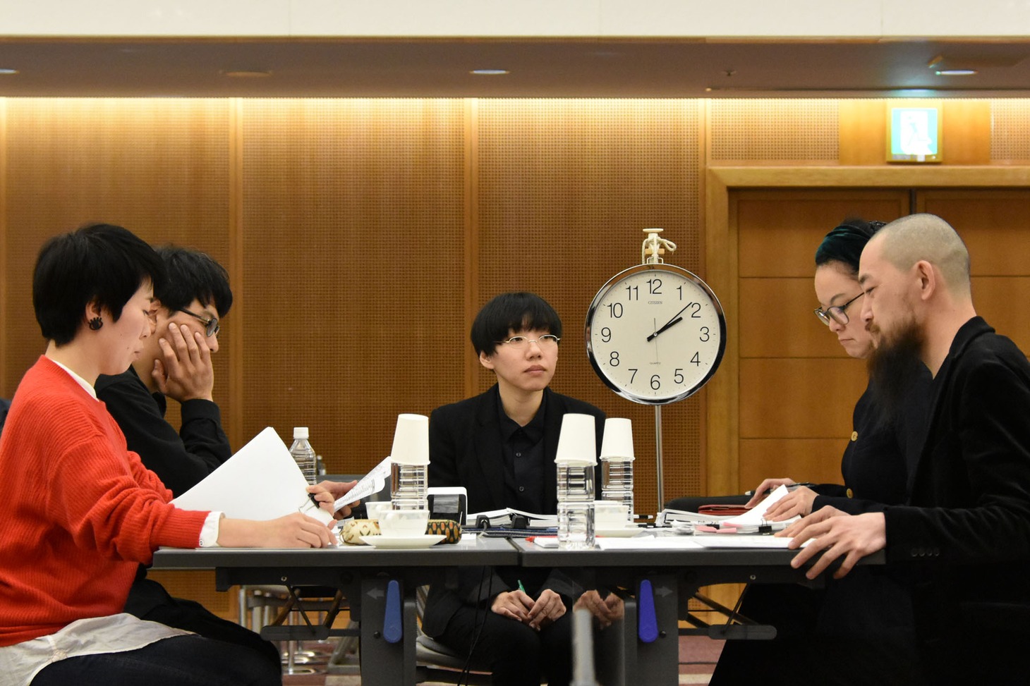 審査会の様子。