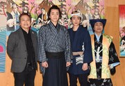 左からラサール石井、福田悠太（ふぉ～ゆ～）、戸塚祥太（A.B.C-Z）、小倉久寛。
