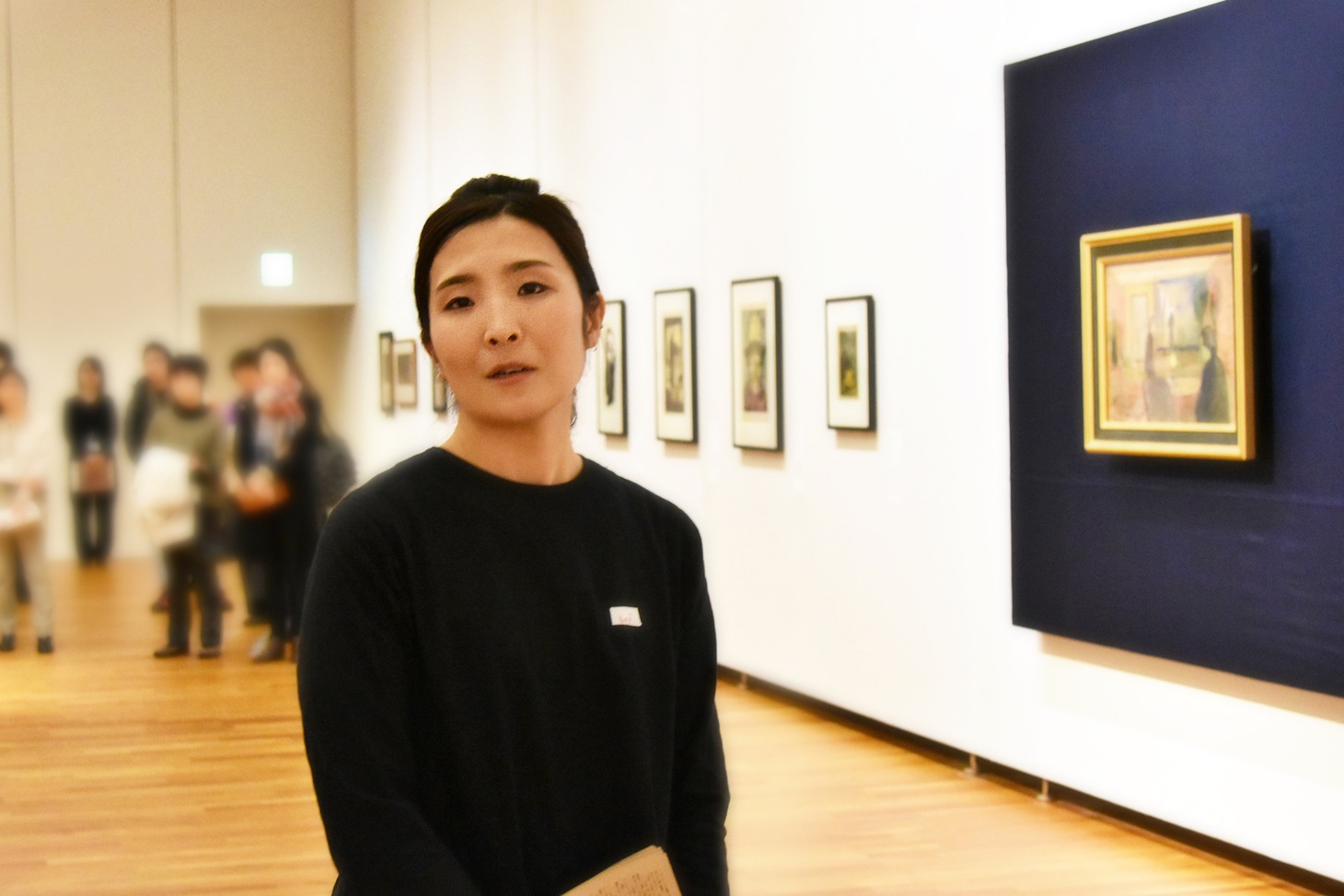 第七劇場×愛知県芸術劇場×愛知県美術館「ムンク｜幽霊｜イプセン」美術館パフォーマンスより。（提供：愛知県芸術劇場）