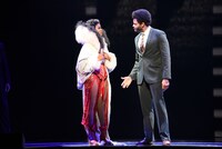 ブロードウェイ・ミュージカル「ドリームガールズ」プレスコールより。