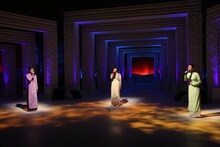 フジテレビ系「MUSIC FAIR」より、左から大原櫻子、高畑充希、屋比久知奈。 (c)フジテレビ