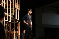 「罪と罰」公開稽古の様子。