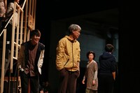 「罪と罰」公開稽古の様子。