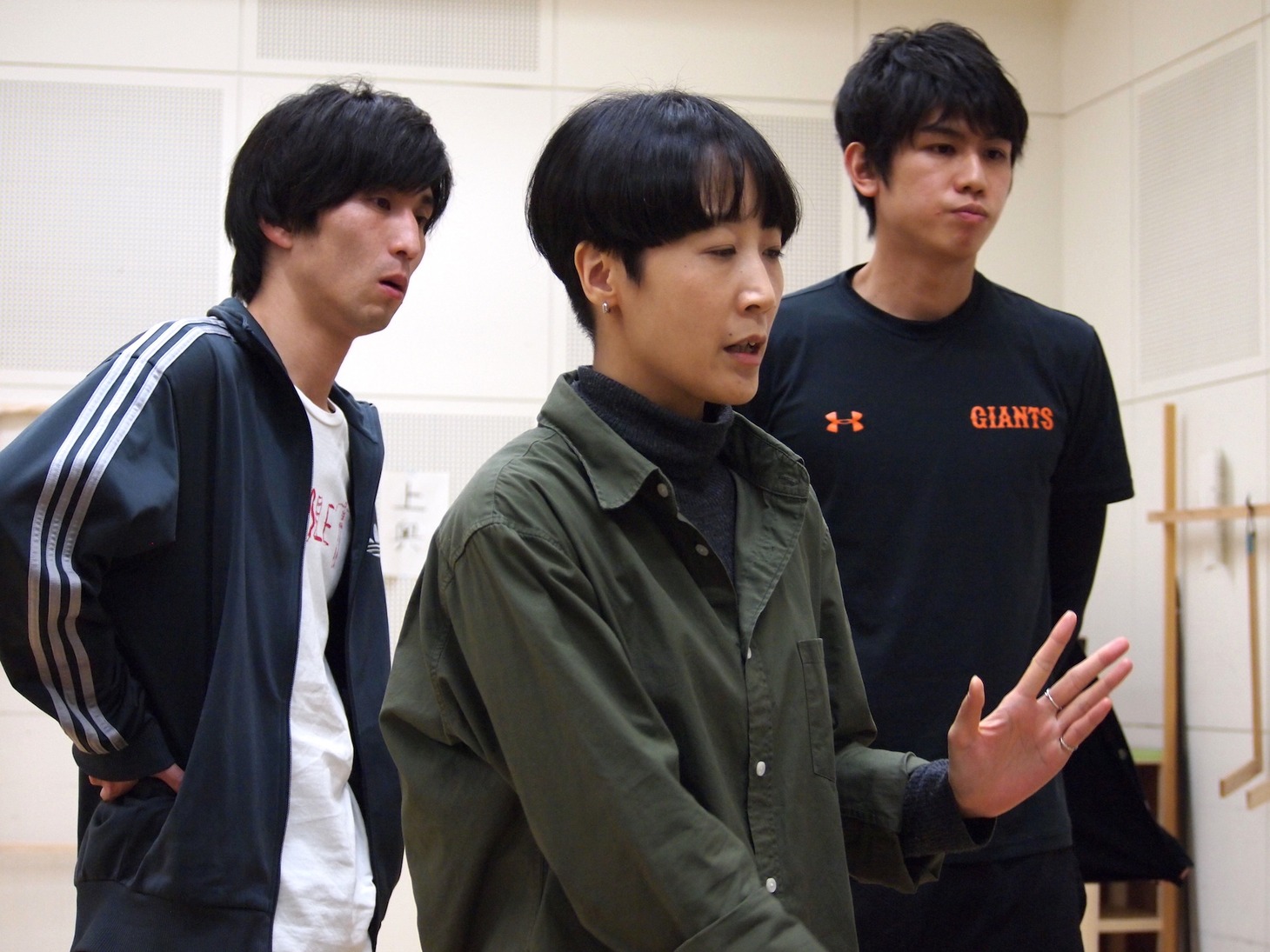 「カノン」稽古場の様子。