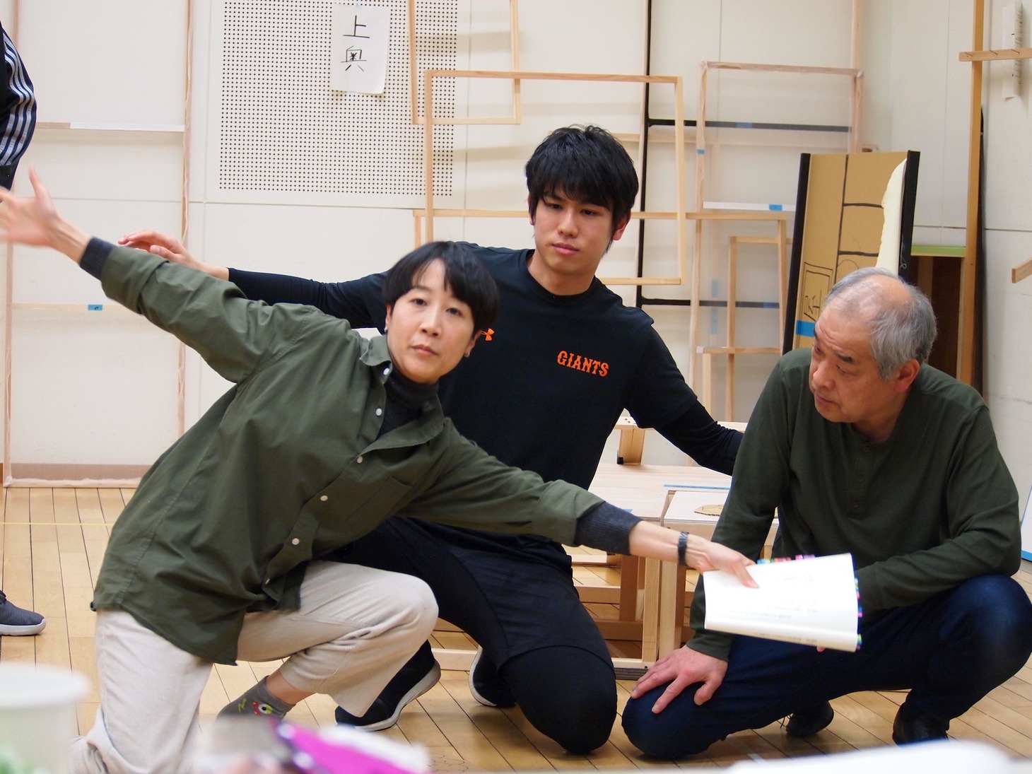 「カノン」稽古場の様子。