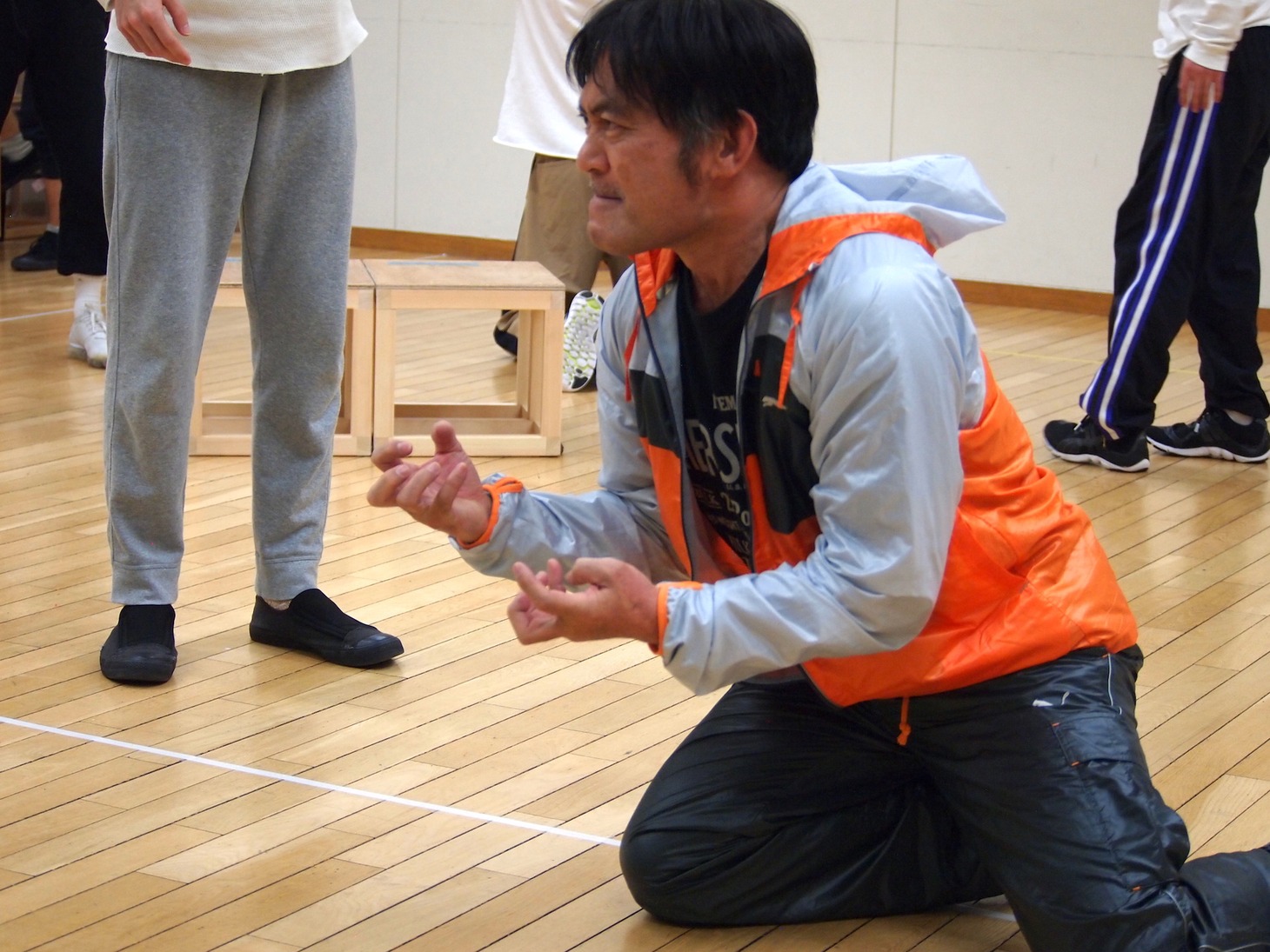 「カノン」稽古場の様子。