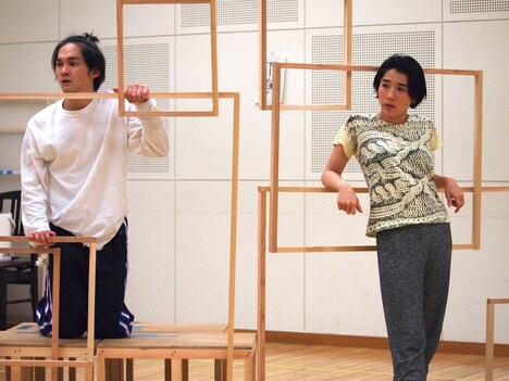 「カノン」稽古場の様子。