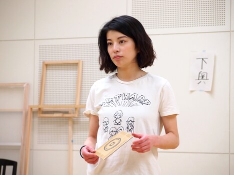 「カノン」稽古場の様子。