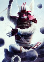 寺山武志扮する大谷吉継。