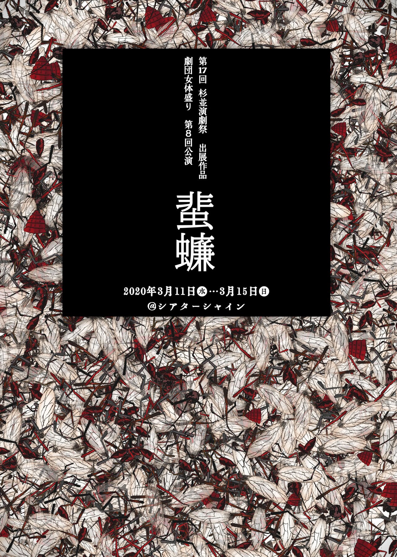 劇団女体盛り 第8回公演「ゴキブリ」チラシ表