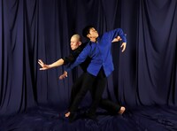 奥山ばらば 新作デュオ公演「ホシメグリの歌」のビジュアル。（撮影：腰山大雅）