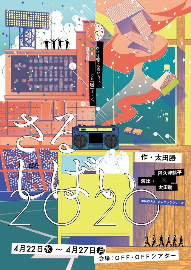 URAZARU カムバックシリーズ 第1弾「さるしばい2020」チラシ表