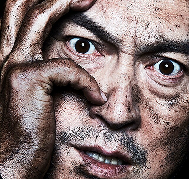 WOWOW「『ピサロ』渡辺謙×宮沢氷魚 PARCO劇場オープニング・シリーズ 第1弾」ビジュアル