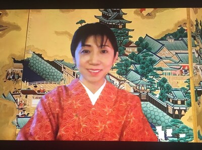 「ZOOMで講談会」第1回より、旭堂南明。