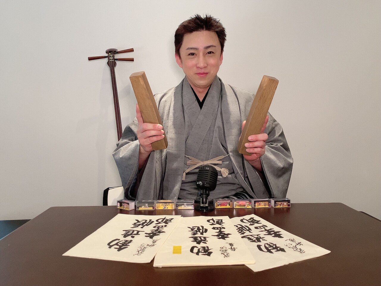 松本幸四郎が自宅から“凄艶”をお届け！「歌舞伎家話」第1回ゲストは尾上松也