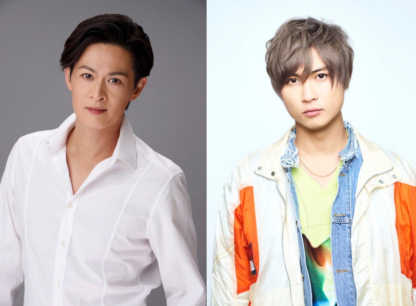 左から新納慎也、橋本良亮（A.B.C-Z）。