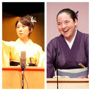 左から旭堂南明、旭堂南春。