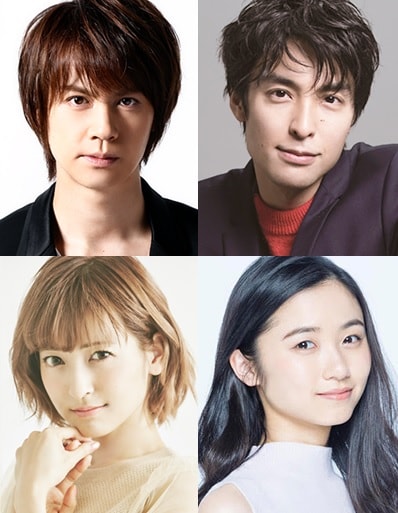 左上から時計回りに浦井健治、海宝直人、木下晴香、神田沙也加。