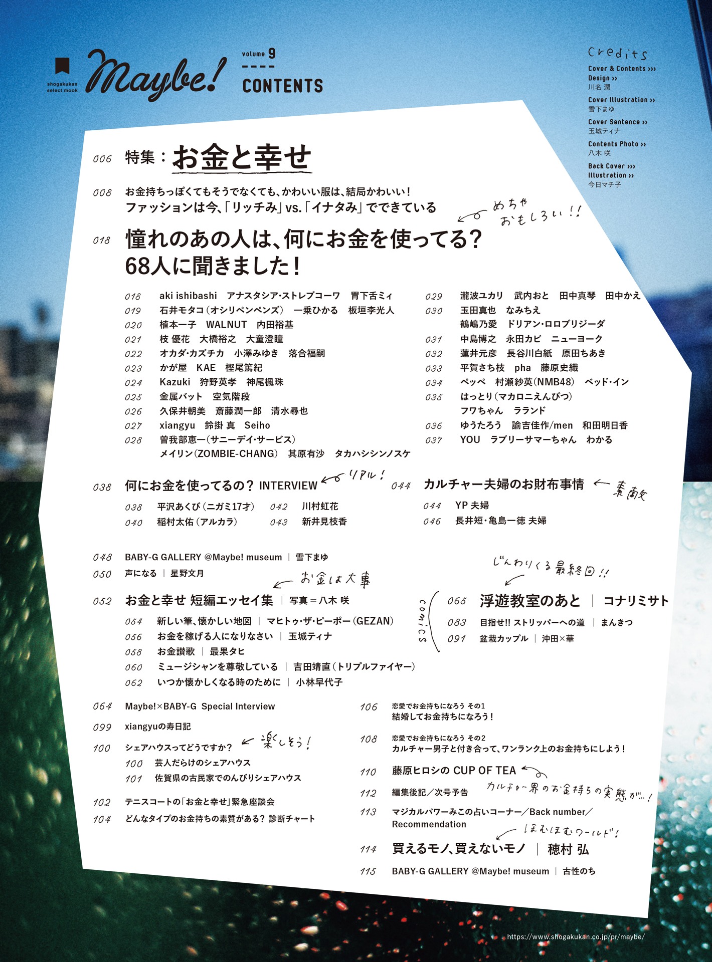 「Maybe! Vol.9」目次