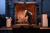 配達演劇「THEATRE A/way」から「口火きる、パトス」リハーサルより。